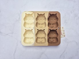 Molde silicona tricolor 6 capibara grande